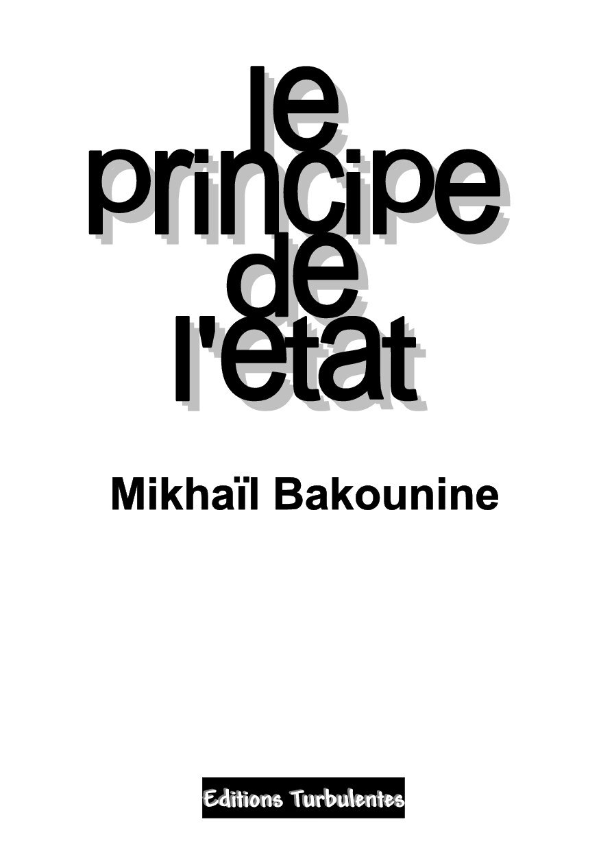 Le principe de l'État