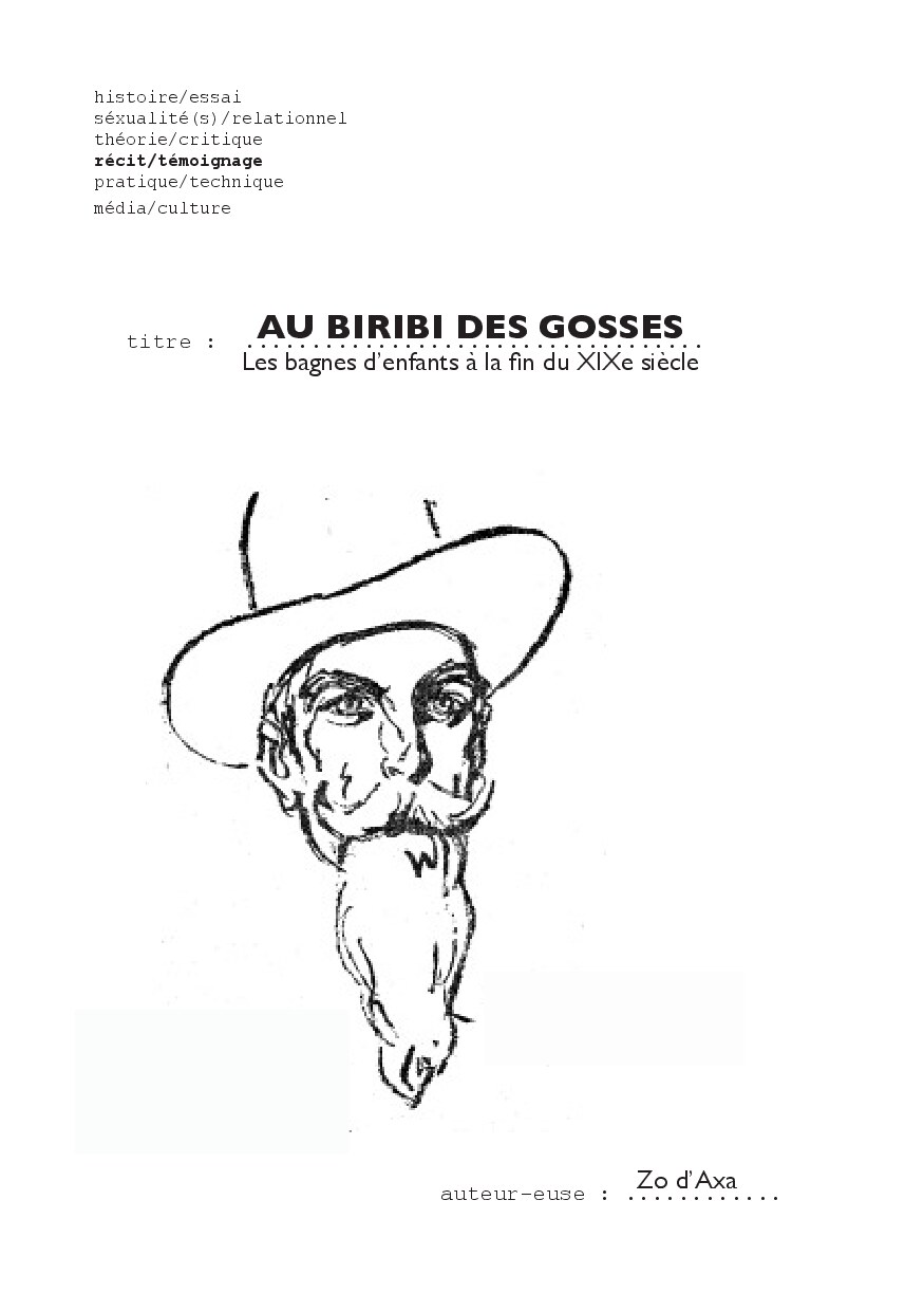 Au biribi des gosses - Les bagnes d'enfants à la fin du XIXe siècle
