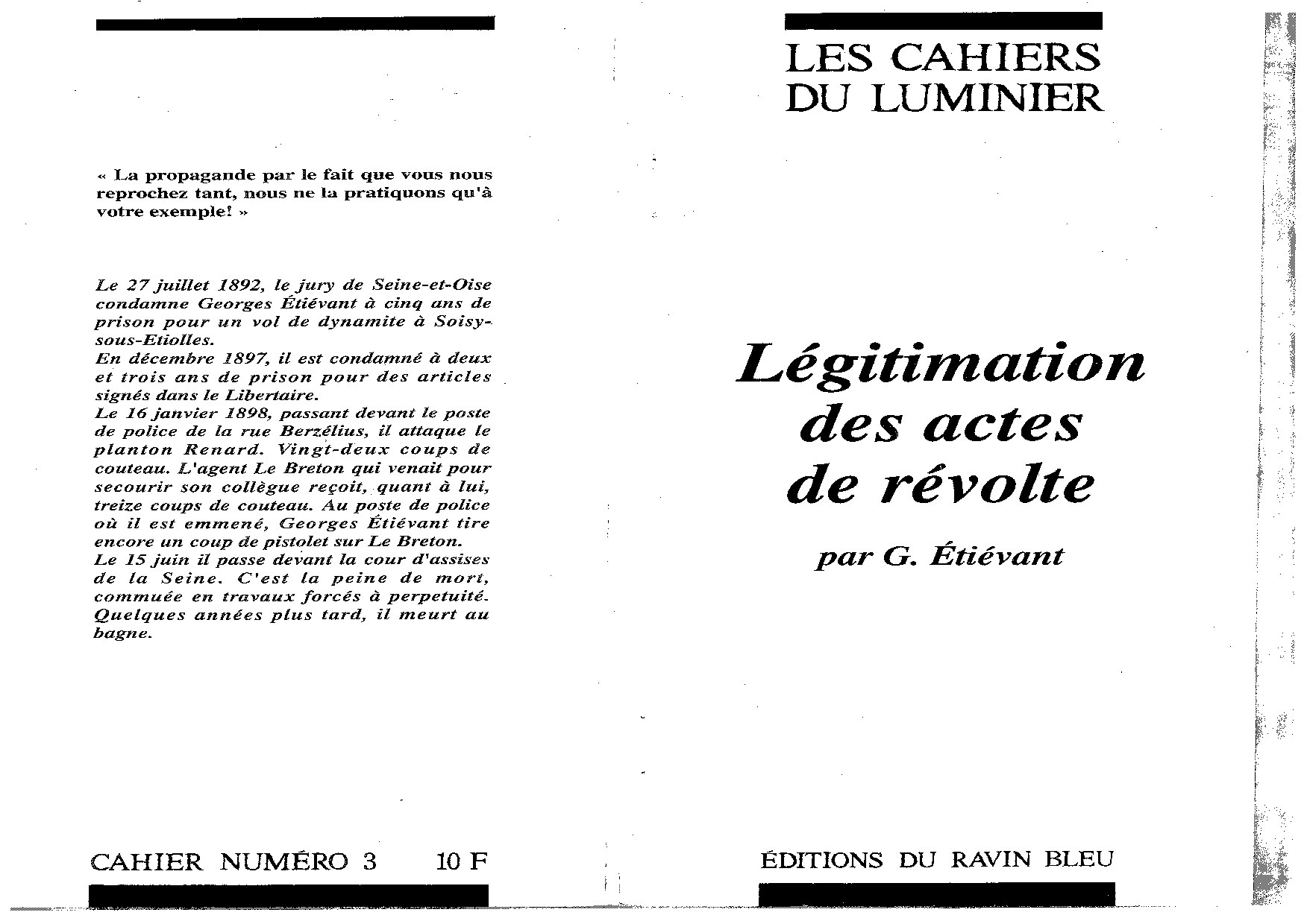 Legitimation des actes de révolte