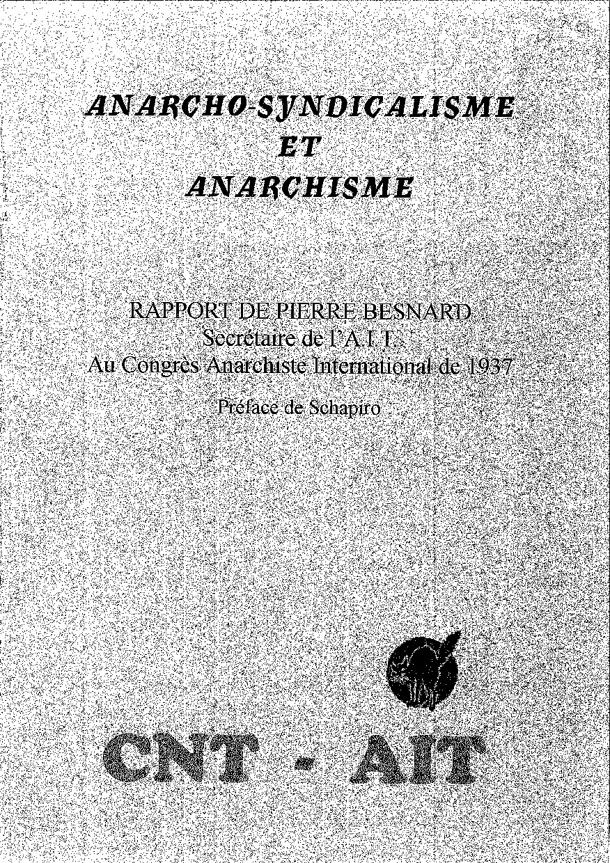 Anarcho-syndicalisme et anarchisme